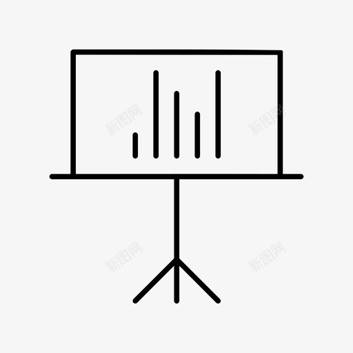 投影屏幕信息图形演示图标svg_新图网 https://ixintu.com 信息图形 投影屏幕 报告 演示 统计 银行和金融卷4 销售