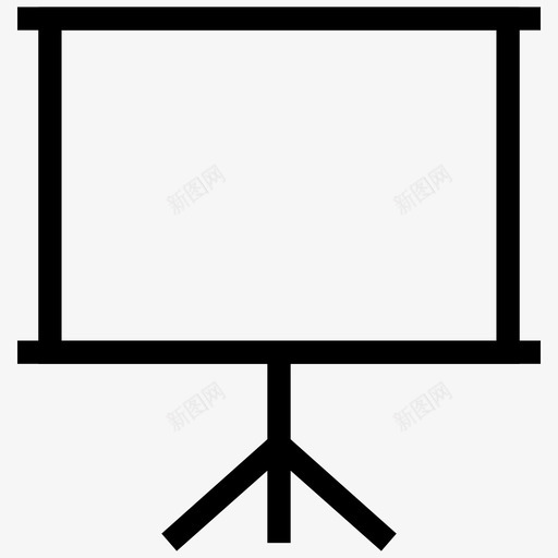 投影屏幕广告牌演示文稿图标svg_新图网 https://ixintu.com 广告牌 投影屏幕 报告 演示文稿 白板 统计