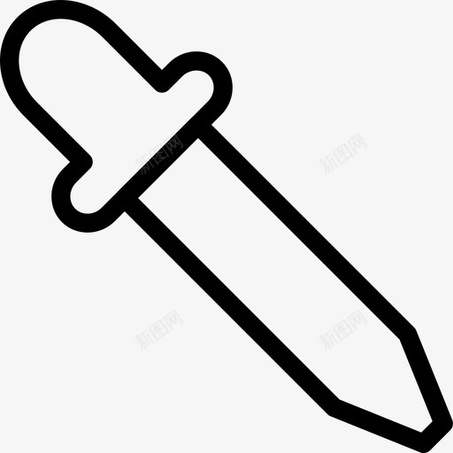 滴管拾取器吸管图标svg_新图网 https://ixintu.com 吸管 拾取器 滴管