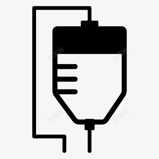 输液袋血液液体图标svg_新图网 https://ixintu.com 医疗保健 液体 血液 输液 输液袋 针头