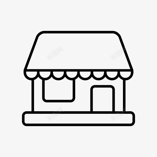 商店集市迷你集市图标svg_新图网 https://ixintu.com 商店 购物 购物者 迷你集市 集市