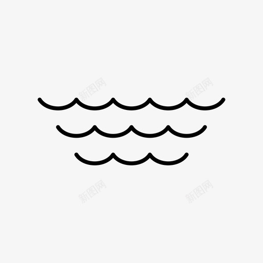 大海风景海洋图标svg_新图网 https://ixintu.com 大海 度假 放松 水 波浪 海洋 简单的东西 风景