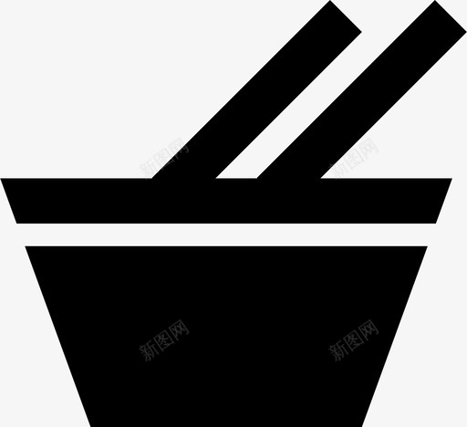 碗和筷子米饭面条图标svg_新图网 https://ixintu.com 中餐 吃 好吃 碗和筷子 米饭 美味 面条 食物 餐厅图标 饭