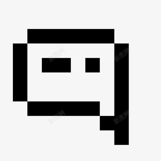 语音气泡信使像素图标svg_新图网 https://ixintu.com 信使 像素 像素化 像素图标 对话 文本气泡 文本消息 讲话 语音气泡 谈话