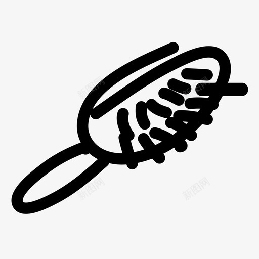 手绘刷子图标svg_新图网 https://ixintu.com 手绘刷子