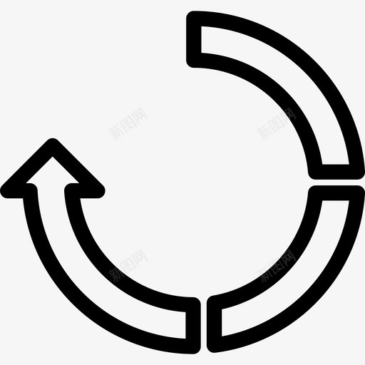 转换废物流程回收流程再利用图标svg_新图网 https://ixintu.com 再利用 回收流程 废物利用 箭头 转换废物流程