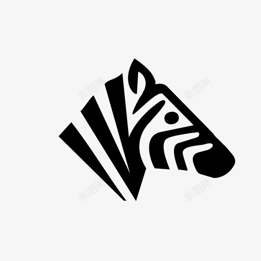 斑马塞布拉动物园图标svg_新图网 https://ixintu.com 动物园 卡莫夫拉耶 塞布拉 大草原 斑马 毛笔马 狩猎 罢工 野生 非洲 马 黑白