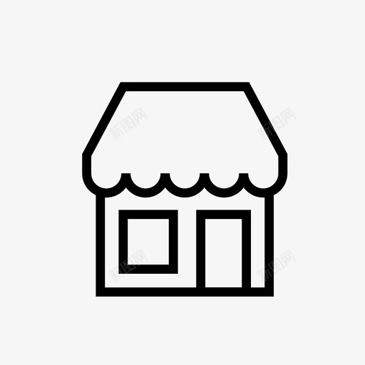 房子家旅馆图标svg_新图网 https://ixintu.com 商店 好奇的商店 家 小屋 市场 弹出式商店 房子 旅馆