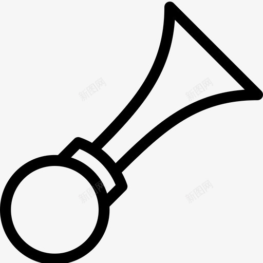 喇叭警报通告图标svg_新图网 https://ixintu.com 喇叭 对象-线图标 扩音器 注意 警报 通告 音频