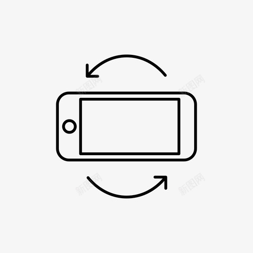 屏幕旋转响应式重新启动手机图标svg_新图网 https://ixintu.com ui 响应式设计 屏幕旋转 平板电脑 旋转屏幕 智能手机 用户 重新启动手机