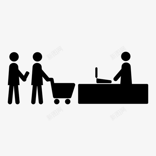 购物人类男性图标svg_新图网 https://ixintu.com 产品 人 人类 人购物图标商店 商店 杂货店等 男性 网上购物 购买 购物 购物车 超市