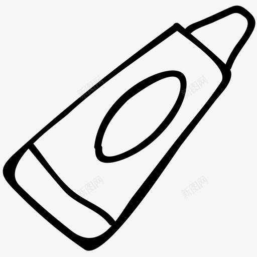 牙膏医用手绘图标svg_新图网 https://ixintu.com 医用手绘图标 牙膏