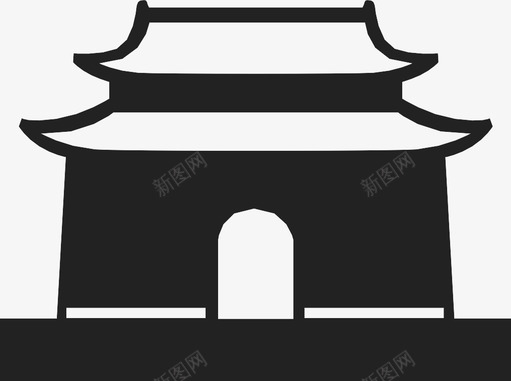 明十三陵图标svg_新图网 https://ixintu.com 明十三陵