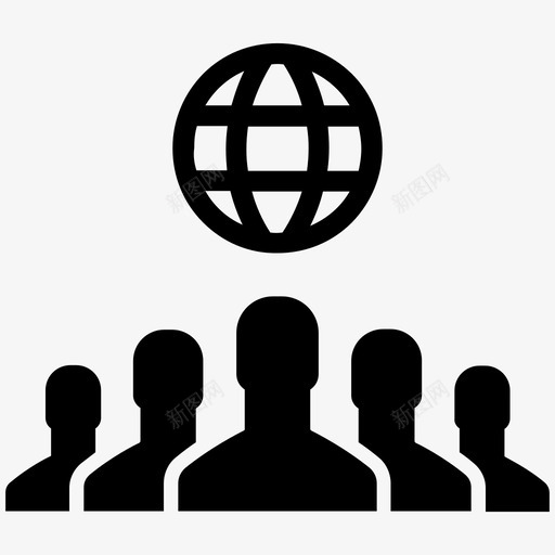 社区用户团队图标svg_新图网 https://ixintu.com 互联网 人 人口 公众 团队 国际 用户 社会 社区 邻居 集团