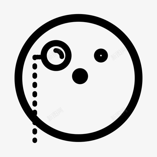 单眼眼镜眼镜光学图标svg_新图网 https://ixintu.com 光学 单眼眼镜 爷爷 眼镜 老人 老年人 脸 视力