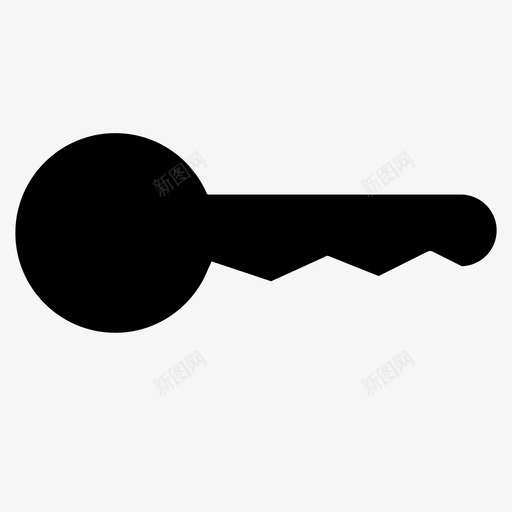 钥匙牙齿安全图标svg_新图网 https://ixintu.com 保护 安全 密码 打开 牙齿 钥匙 锁定