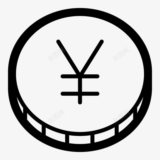 硬币银行业务图标svg_新图网 https://ixintu.com 业务 工资 成本 日元 现金 硬币 财务 货币 银行