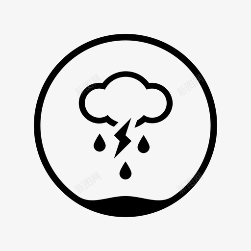 大雨冲刷潮湿图标svg_新图网 https://ixintu.com 倾盆大雨 冲刷 多云 大雨 暴雨 暴风雨 潮湿 繁荣昌盛 雷声