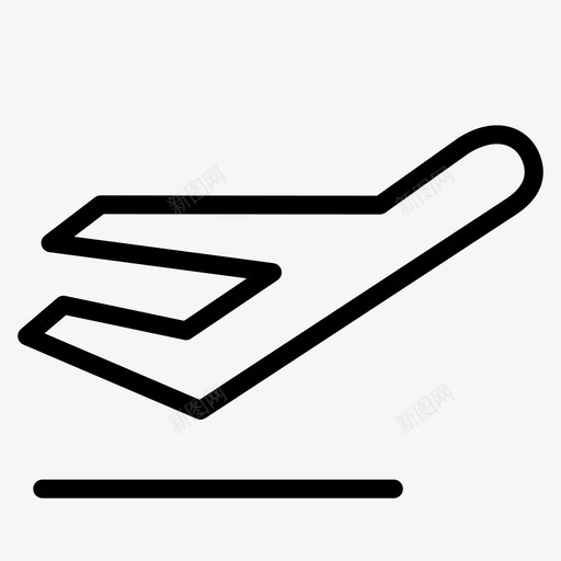 出发运输跑道图标svg_新图网 https://ixintu.com 出发 天堂 机场 跑道 运输 飞机 飞行