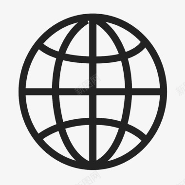 世界地图联系互联网图标图标