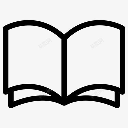 打开书本阅读页面图标svg_新图网 https://ixintu.com 书籍 学习 打开书本 笔记本 阅读 页面