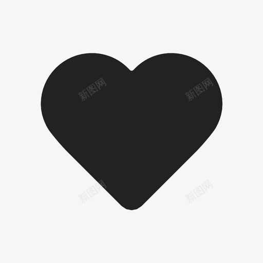 心心形像图标svg_新图网 https://ixintu.com 像 心 心形 爱
