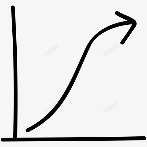 折线图手绘改进图标svg_新图网 https://ixintu.com 信息图 利润 媒体手绘涂鸦图标 手绘 折线图 报告 改进 统计 草图