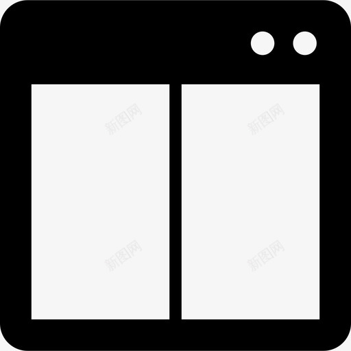 分体式窗口界面基本应用图标svg_新图网 https://ixintu.com 分体式窗口 基本应用 界面