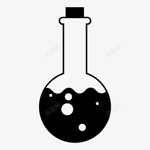 圆底烧瓶玻璃器皿实验室图标svg_新图网 https://ixintu.com 化学烧瓶 圆底烧瓶 实验室 溶液 玻璃器皿 科学 科学实验 科学设备