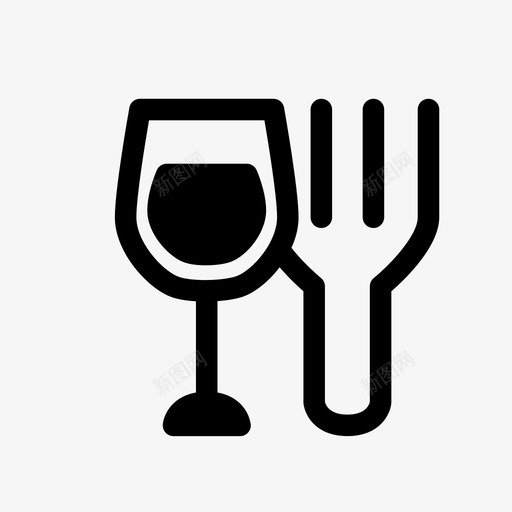 采购产品餐厅酒器具图标svg_新图网 https://ixintu.com 叉子 器具 旅游指南 玻璃 酒 酒吧 采购产品餐厅 食品和饮料 饮食器具