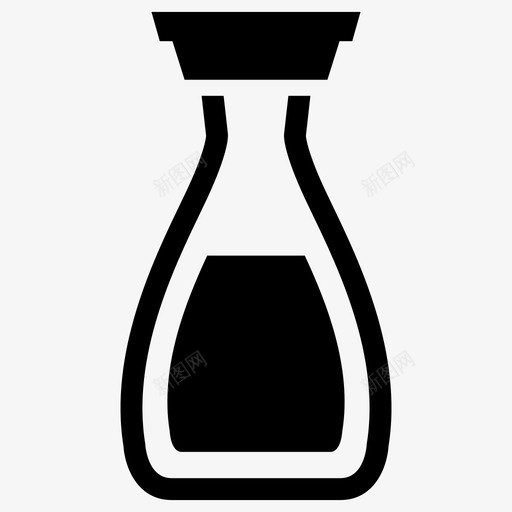 酱油酱油瓶调味料图标svg_新图网 https://ixintu.com 罐子 调味品 调味品瓶 调味料 酱汁瓶 酱油 酱油瓶