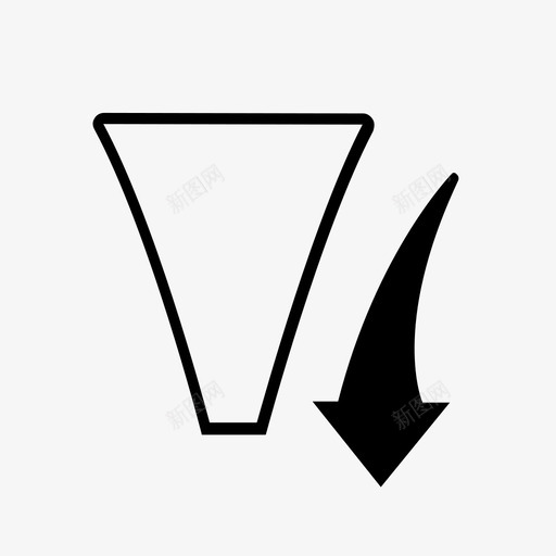 向下箭头漏斗图标svg_新图网 https://ixintu.com 向下 步骤 漏斗 箭头 营销 营销漏斗 销售