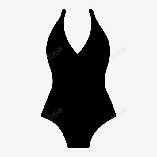 泳装度假沙滩图标svg_新图网 https://ixintu.com 一体式 女人 布料 度假 时尚 沙滩 沙滩上的女人 泳装 衣服和鞋子固体卷2