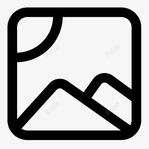 山太阳图标svg_新图网 https://ixintu.com 图像 图片 太阳 山 徒步旅行 户外 摄影 自然