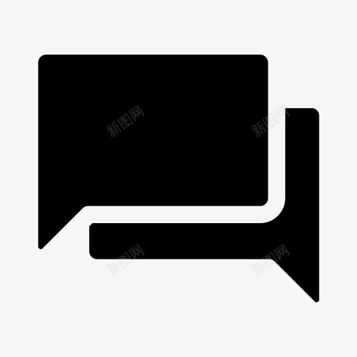 语音泡泡短信讲话图标svg_新图网 https://ixintu.com 短信 讲话 语音泡泡 通话