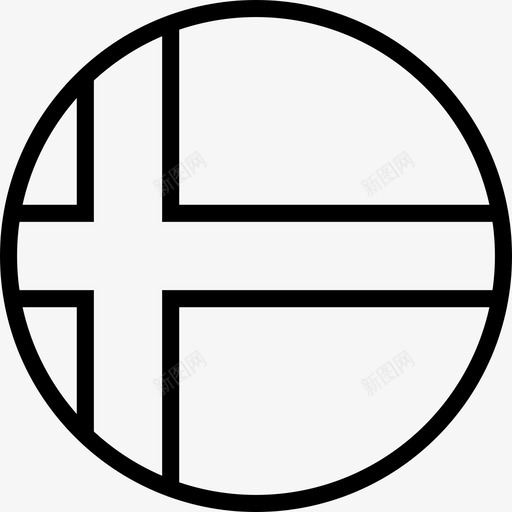 芬兰国家旗帜图标svg_新图网 https://ixintu.com 北方 国家 城市化 学校 旗帜 森林 湖泊 芬兰 轮廓圆形世界旗帜