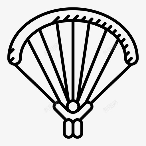 跳伞极限飞行图标svg_新图网 https://ixintu.com 体育 户外 极限 跳伞 降落伞 飞行