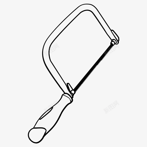 手锯切割机师图标svg_新图网 https://ixintu.com 切割机 处理器 工具 手锯 设计师 锐器