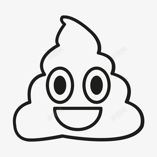 大便废话表情符号图标svg_新图网 https://ixintu.com 大便 废物 废话 粪便 表情符号