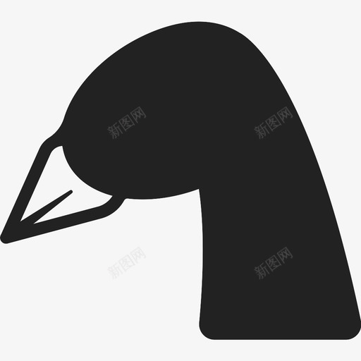 鸭头图标svg_新图网 https://ixintu.com 鸭头