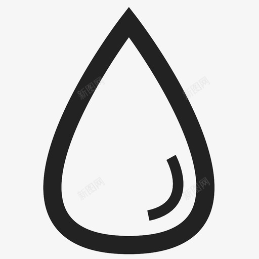 水滴液体油图标svg_新图网 https://ixintu.com 水 水滴 油 液体 雨