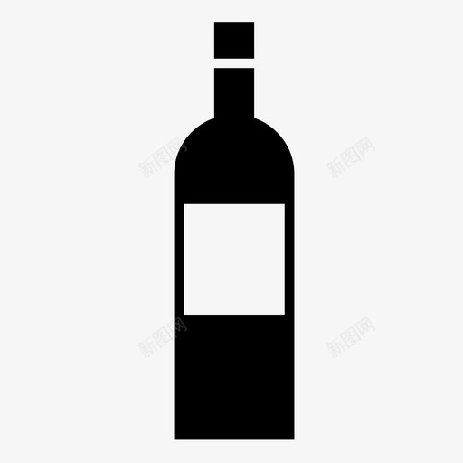 酒瓶烈酒饮料图标svg_新图网 https://ixintu.com 容器 烈酒 酒吧 酒瓶 酒精饮料 饮料