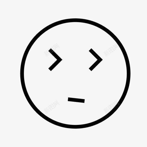 无聊眨眼呆滞图标svg_新图网 https://ixintu.com 呆滞 情绪 情绪微笑 无聊 眨眼 笑脸 表情
