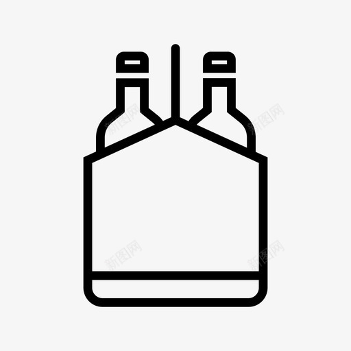 六包苏打水包装图标svg_新图网 https://ixintu.com 6包 六包 包装 啤酒瓶 瓶子 苏打水 酒精 酿造 饮料