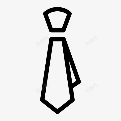 领带配饰正装图标svg_新图网 https://ixintu.com 专业 制服 正装 配饰 领带