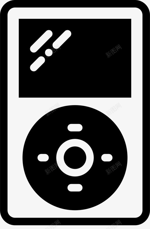 mp3播放器ipod收听图标svg_新图网 https://ixintu.com ipod mp3播放器 便携式音乐播放器 技术 收听 音乐 音乐播放器