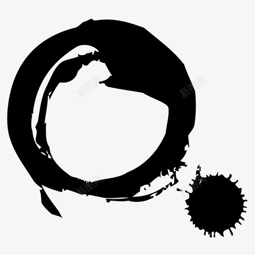 圆形斑点粗糙图标svg_新图网 https://ixintu.com 圆形 墨水 斑点 标记 油漆 破损 粗糙