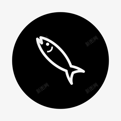 鱼食物古比鱼图标svg_新图网 https://ixintu.com 古比鱼 沙丁鱼 河流 海 海洋 海鲜 游泳 食物 鱼