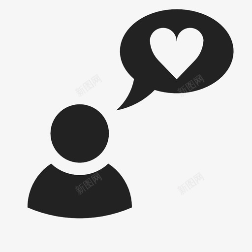言语泡泡我爱你男人图标svg_新图网 https://ixintu.com 人 女孩 我爱你 男人 言语泡泡 说话 谈心