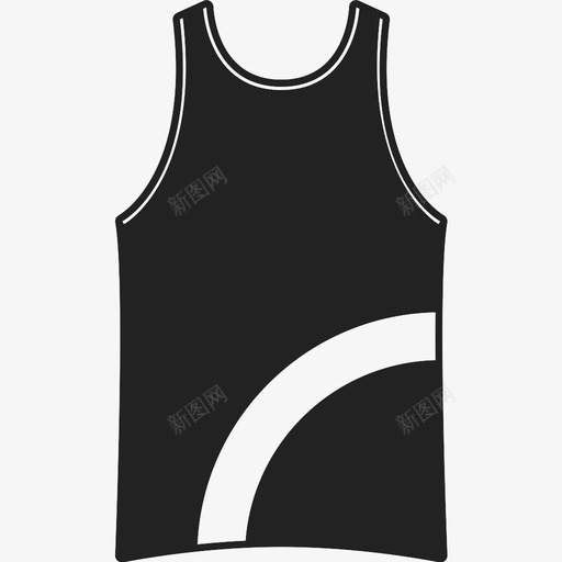 背心服装衣服图标svg_新图网 https://ixintu.com 夏季衬衫 无袖 无袖衬衫 服装 游泳衫 背心 衣服